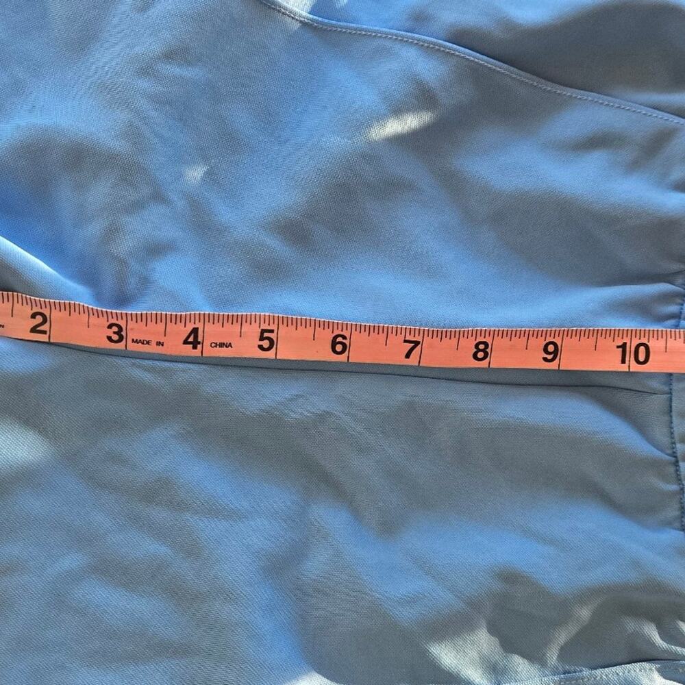 Athleta Tempo Mid Rise Wide Leg Track Pant Blue L - Picture 5 of 7
